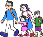 避難は徒歩で
