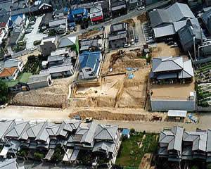 古市大溝によって削られた軽里4号墳