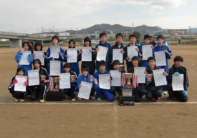 第54回市民マラソン大会入賞者(中学生)