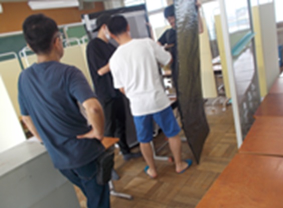250614_おばけやしき試験設営(おやじの会)