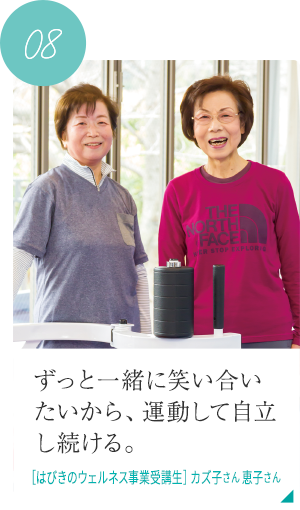 はびきのウェルネス事業受講生 カズ子さん恵子さん