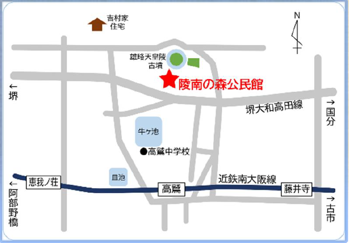 陵南の森公民館地図