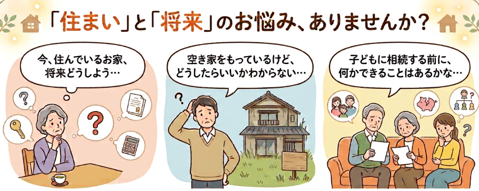 空き家について悩んでいる人たち