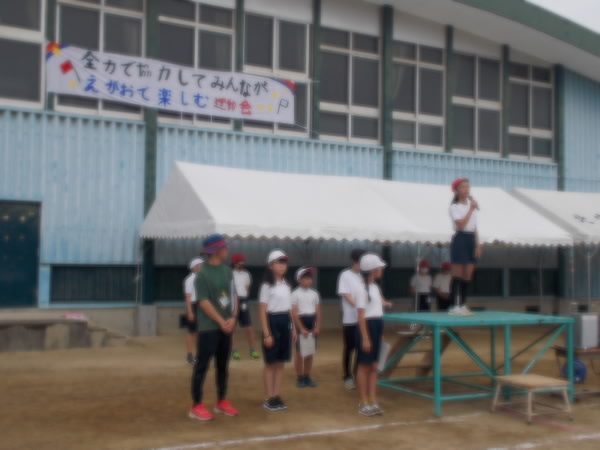 運動器全体練習のようす