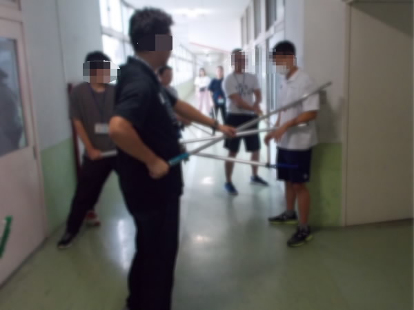 不審者対応訓練研修のようす2