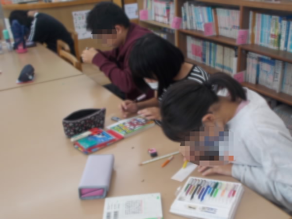 図書委員会のようす