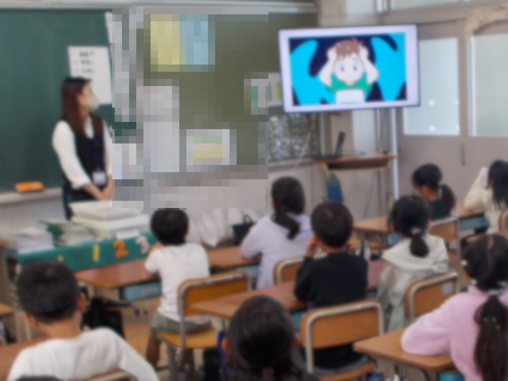 2年情報モラル動画視聴のようす