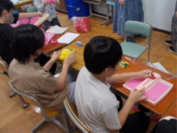 案内係の準備のようす
