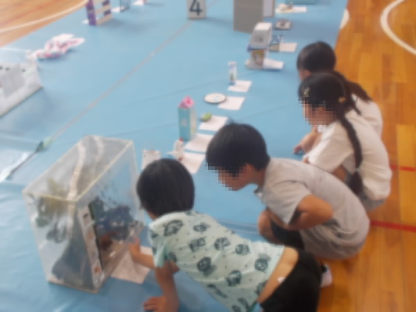 250829_作品展見学する1年生